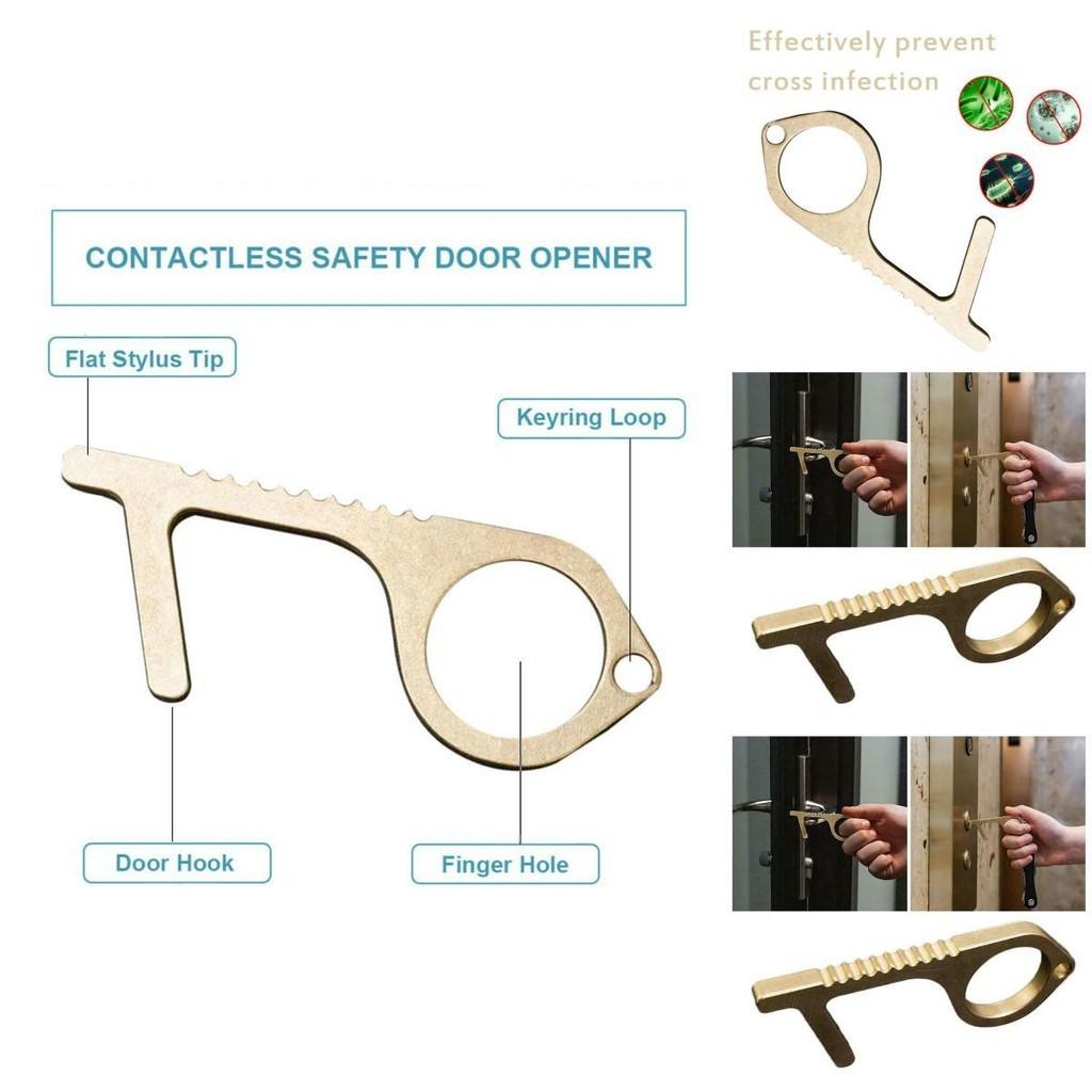Contactless Safety Door Opener Safety Protection No Touch Alloy Key Opener Tool
