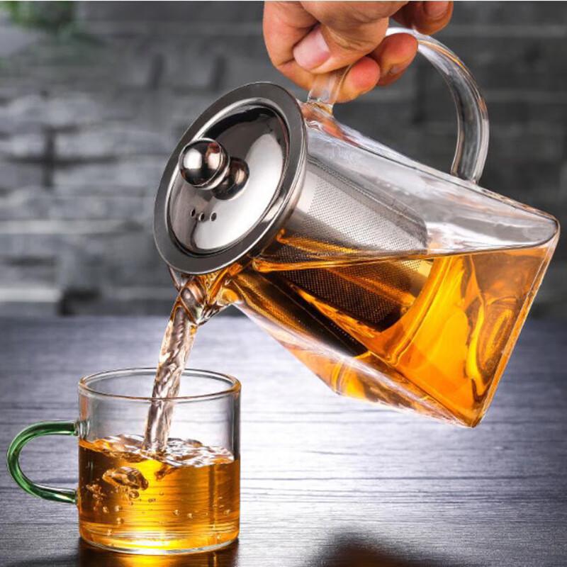 De'ou Xingguang Glass Teapot with Stainless Steel Infuser