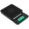 3KGCelsius0.1g Digital Kitchen Food Scale Drip Coffee Weighing with Timer (Bluish Violet  Backlight)