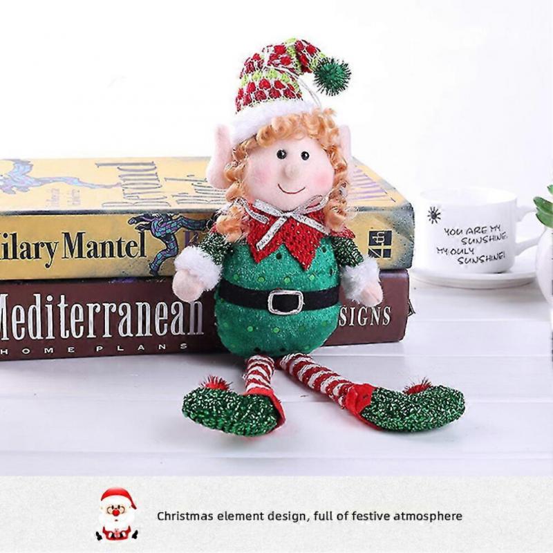 Christmas Long-legged Elf Doll Lovely Christmas Elves Plush Toy Creative Christmas Desktop Decoration