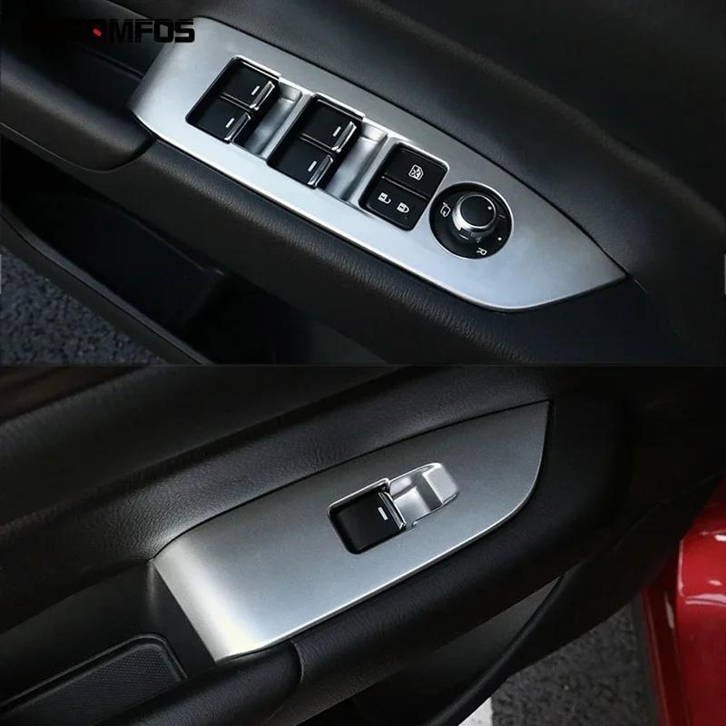 Car Accessories For Mazda CX-5 CX5 KF CX-8 CX8 2017-2026 2026 Interior Carbon Fiber Window Lift Switch Cover Trim Armrest Frame