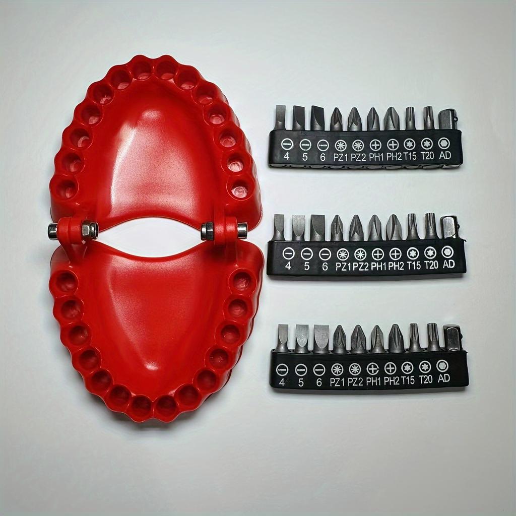 Dental Restorer Bit Holder: Metal and Plastic Set with Hexagonal Bits for DIY Projects