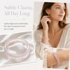 Ice-Type Stone Bracelet Bangle Transparent Agate Chalcedony Bracelet  Holiday Gifts