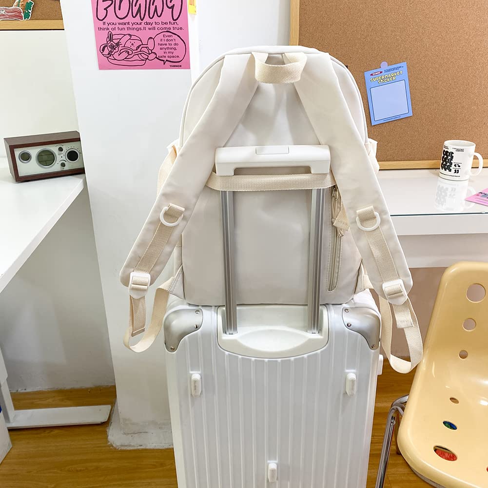 ZESU Large Korean Casual Bag for High School Middle School and Black Women's Backpack, Capacity, Design, Unisex, Students, Students, Commuters,