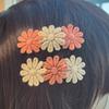 3PC Korean Ribbon Lace Hair Clip Set – Embroidered Daisy & Lace Design – Cute Gift for Girls – 5 Colors Trending Hair Accessories
