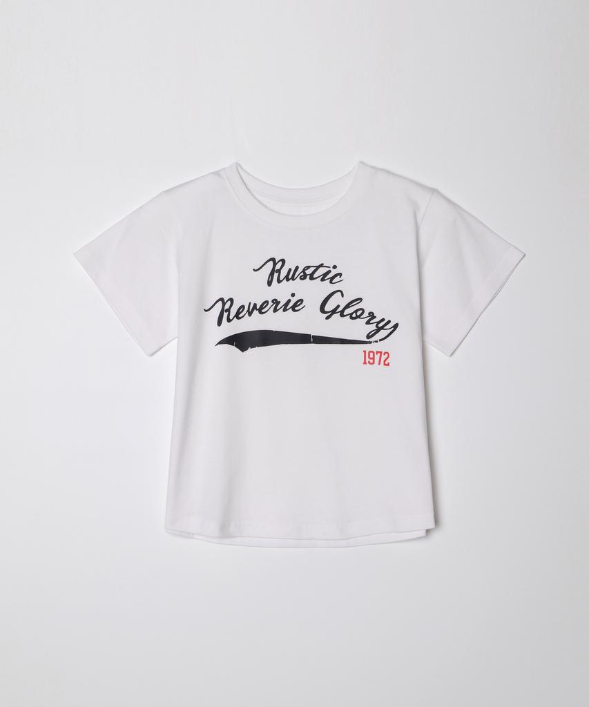 RUSTIC REVERIE Glory Crop T-Shirt_White
