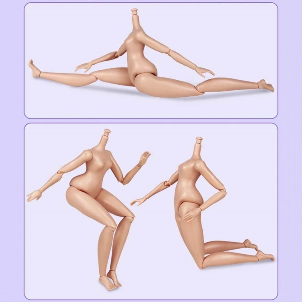 White/ Normal/ Brown Nude Doll Toys Multi Joints Jointed Nude Dolls Fashion 1/6 Doll Body  Girl Toy