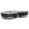 2M 3M 10T-30T High Torque 45° L/R Rotation Helical Gears Interlocking Machined Bore 180° Drive for Industrial Machinery