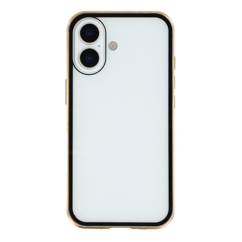 For iPhone 17 Case Double-Sided Tempered Glass Magnetic Clear Phone Cover