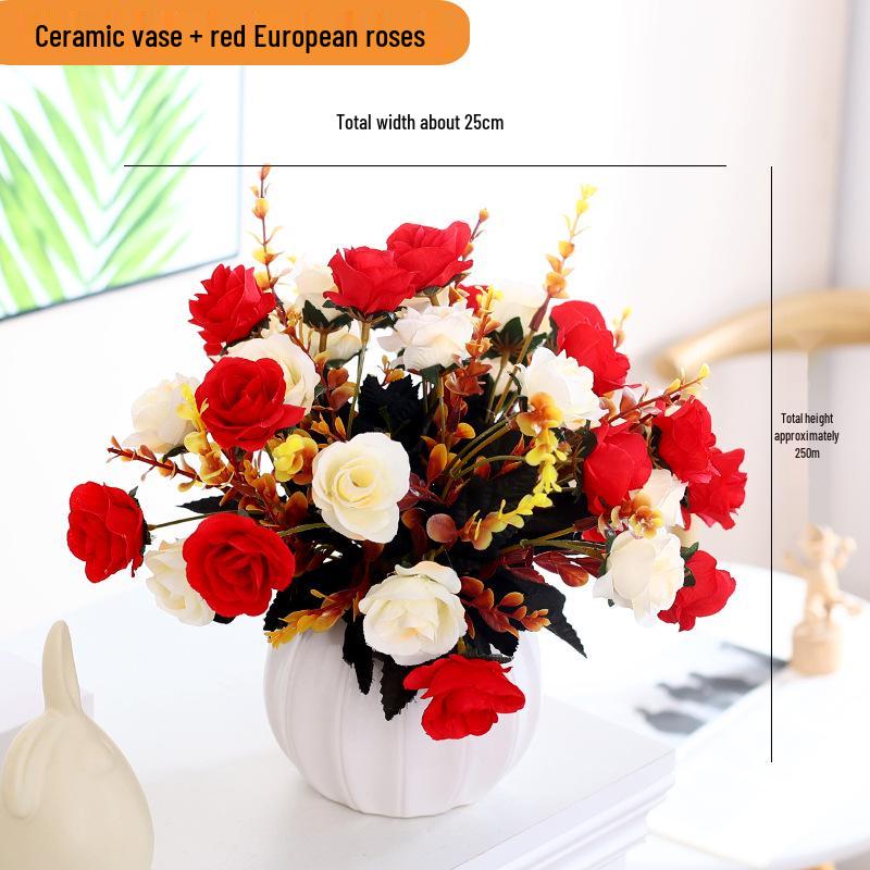 Artificial Silk Sunflower Floral Arrangement for Home Decor