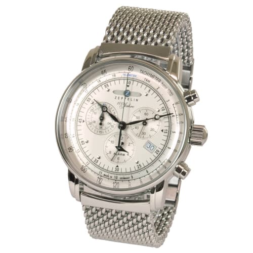 

Zeppelin ZEPPELIN 100th Anniversary Quartz Watch 7680M-1 42mm Metal Strap