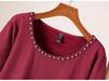 Plus Size Women's Winter Lace Dress with Fleece Lining – Elegant, Slimming, and Warm