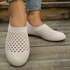 Flying Woven Lazy Single Shoes Women'S Spring Flat Bottom Large Size Hollow Casual Single Shoes Wish43