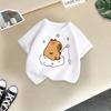 Children's Casual Short-sleeved T-shirt, Summer Boys' And Girls' Cute Capri Blouse
