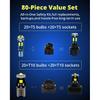 WLJH 40 Pack 194 168 T10 T5 LED Bulbs With Sockets, Non Polarity, Dimmable, For Dash Cluster Dome Map Door Trunk Parking License Plate Lights,300 LM