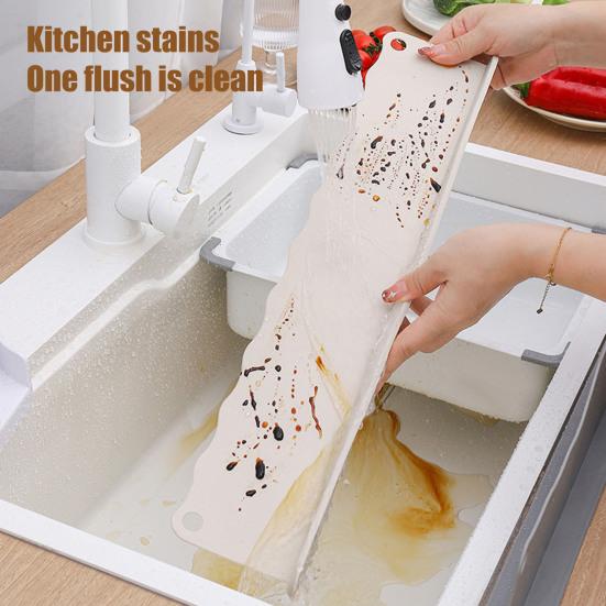 Silicone Tree Sink Splash Guard with Suction Cups Vegetable Washing Water Splash Protector Kitchen Countertop Anti-Splash Board