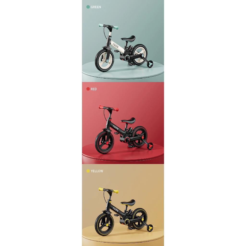 Bicicleta infantil bicicleta de equilíbrio 4 em 1 1-6 anos menina menino pedal dobrável