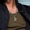 Portable Mechanical Bionic Hand Pendant Jewelry Accessories Steampunk Mechanical Hands Necklace