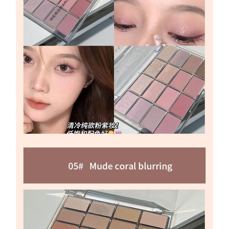 Color Eyeshadow Palette Matte Shimmer Low Saturation Earth Tone Daily Eye Makeup