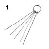 1 Set Airbrush Spray Nozzle Cleaning Repairing Tool Kit Needle & Brush Set Cleaner CLH@8
