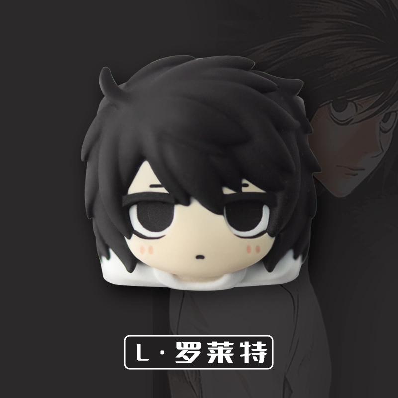 Animation Death Note Light Yagami L Figure Merchandise Cute Anime Custom Mechanical Keyboard Keycaps Esc Otaku Surprise Gifts
