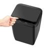 Inductive Trash Can Trash Bin Automatic Smart Sensor Kitchen Bathroom Rubbish Bin Garbage Can Waste Bin Without (Black)