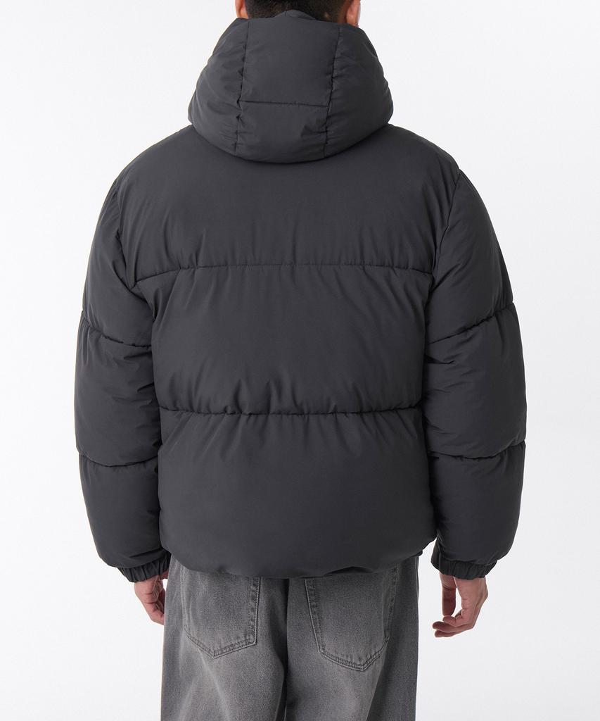 Musinsa Standard Daily Puffer Hooded Short Padded Jacket [Dark Gray]