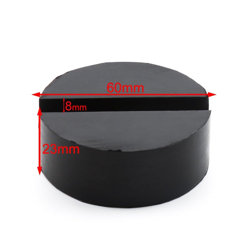 TAKISITO Car Rubber Disc Pad Car Jack Rubber Mat Frame Protector Rail Floor Jack Guard Adapter Tool Jack Lifting Disc