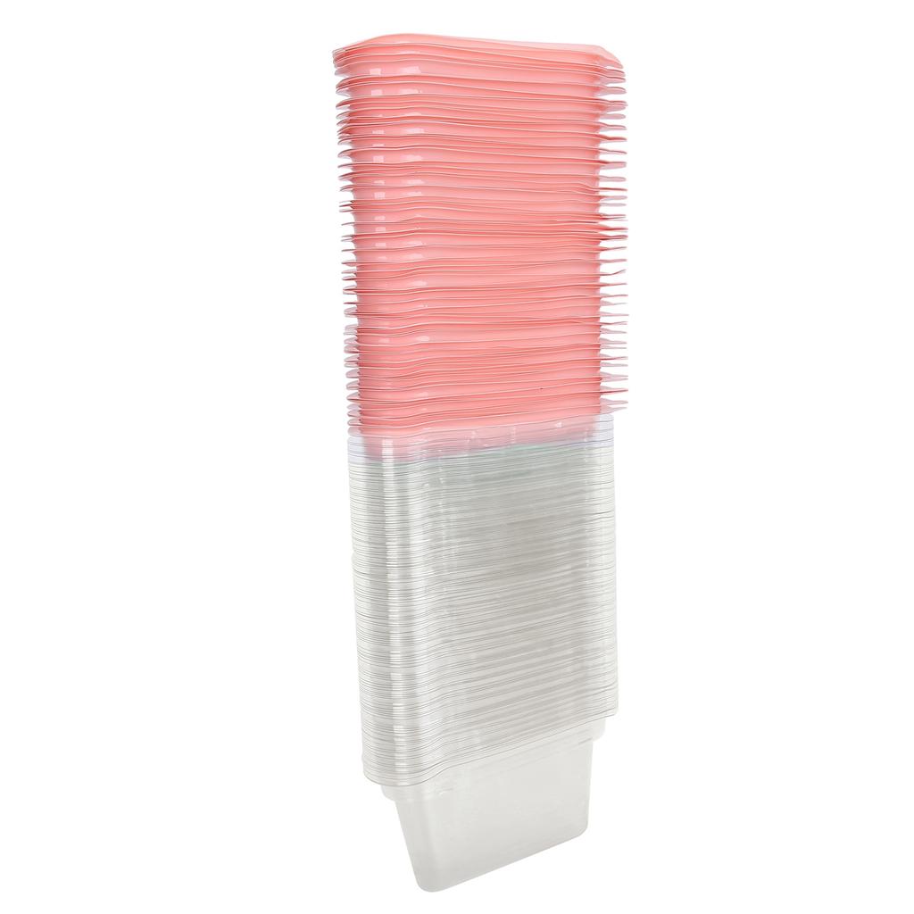 100 szt. Trójkątne Pudełko na Ciasto Przezroczyste PET Pojemnik na Opakowanie Babeczek