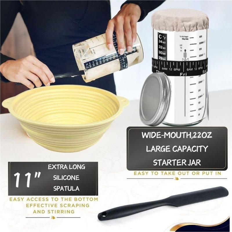 J1UL1N Sourdough Bread Baking Set - Complete Bread-Making Tool Kit
