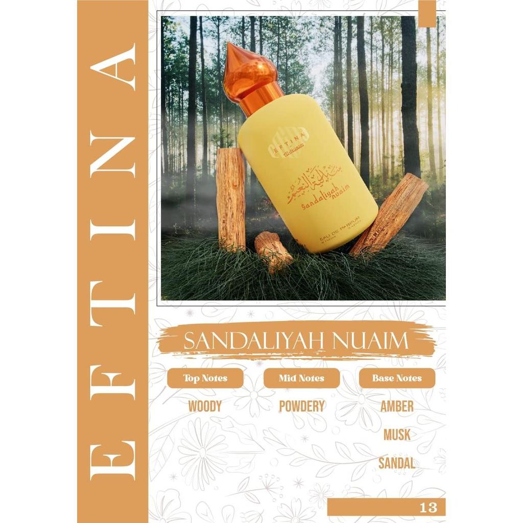 EFTINA by Al-Nuaim Sandaliyah Nuaim Eau De Parfum |Long Lasting Perfumes | Luxury Perfumes For Men & Women | 100 Ml