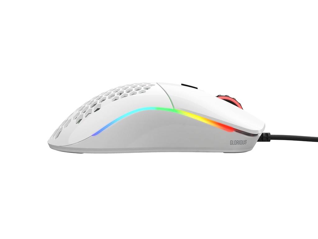 Glorious Model O Wired Gaming Mouse, Lightweight RGB with 6 Programmable Buttons, USB Mouse, White, Official Japanese Product (58g)