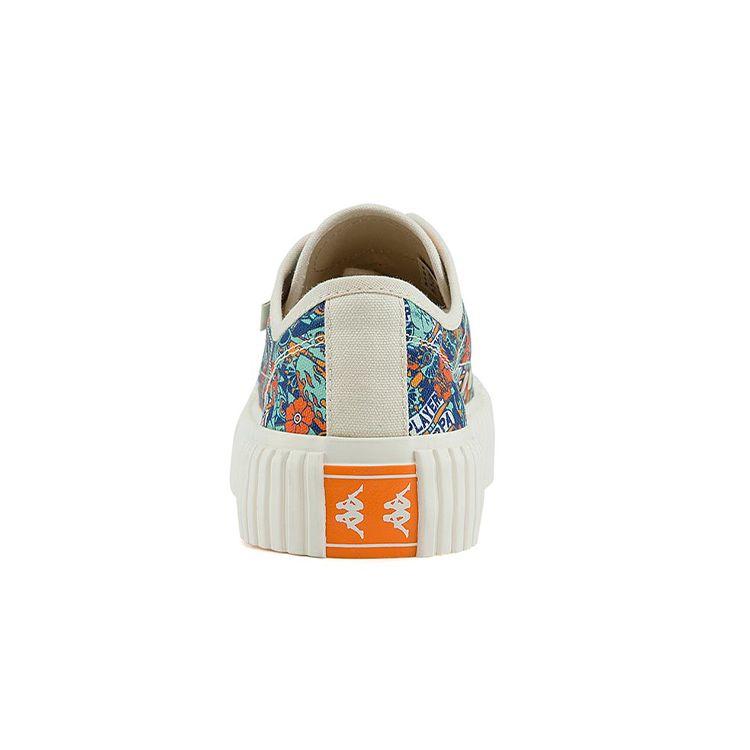 Kappa Artist Collaboration Slip-Resistant Lightweight Low-Top Canvas Shoes Unisex Sneakers White Multicolor K0BX5VS11D-3609