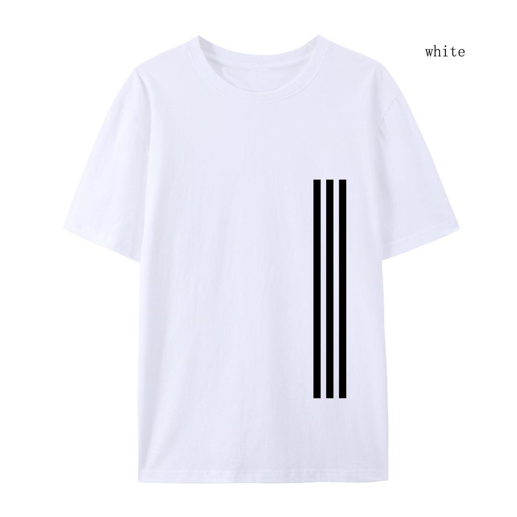 Tricou Casual de Înaltă Calitate cu Gât Rotund Imprimat din Bumbac 100% pentru Fitness, Streetwear, Vară, Oversized, cu Mânecă Scurtă, Haine din Bumbac, Topuri Streetwear Largi