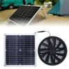 5V 10W Solar Panel Powered Fan Quite Operation Exhaust Ventilator Fan for Greenhouse RV Camping
