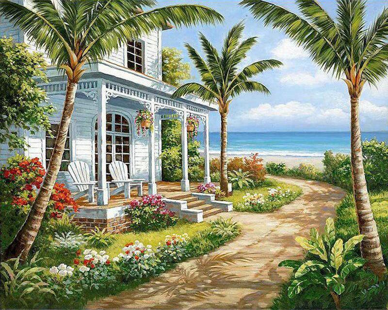 5D Diamond Painting Spring Landscape Flower Rainbow Pictures Of Rhinestones Diamond Embroidery Cross Stitch Cat Animal Mosaic Home Decor