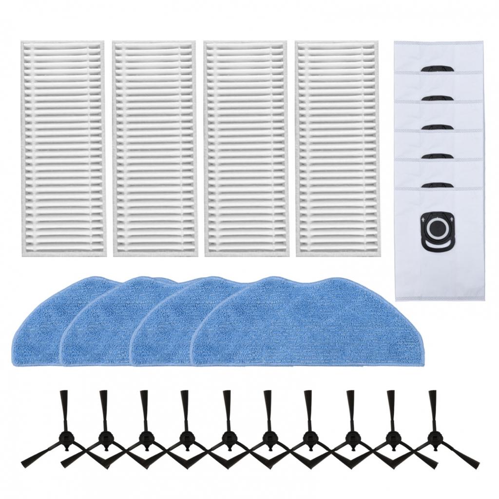 Mop Cloth Dust Bag Side Brush Filter Kit Vacuum Cleaner Accessories