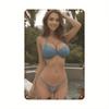 Vintage Bikini Metal Wall Sign Retro Home Decor Bathroom Kitchen Bedroom Gift