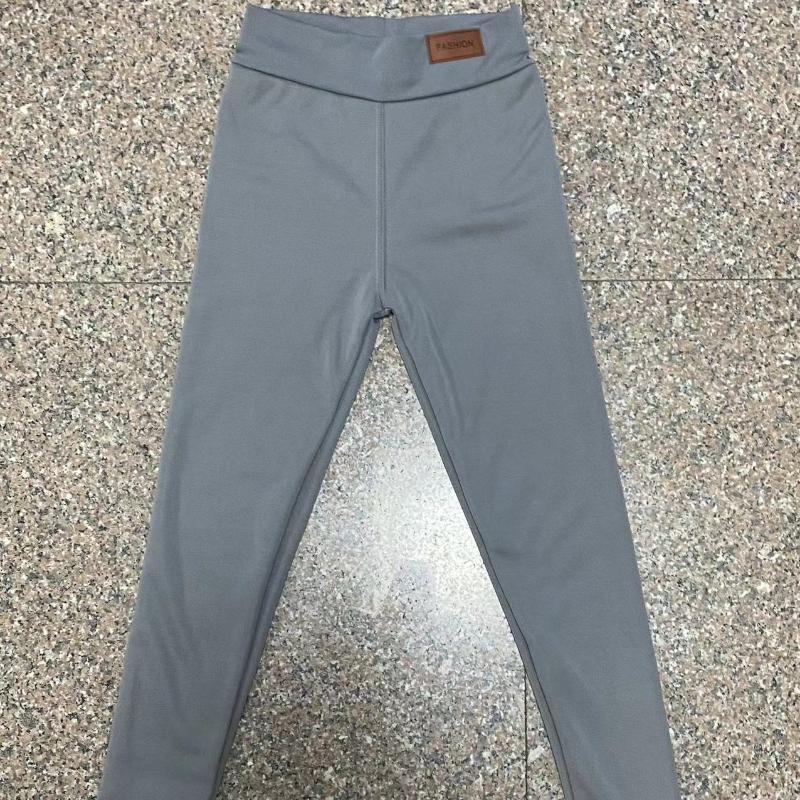 Women's autumn and winter high waisted leggings with added wool and thickened lamb wool leggings, warm pants EMA