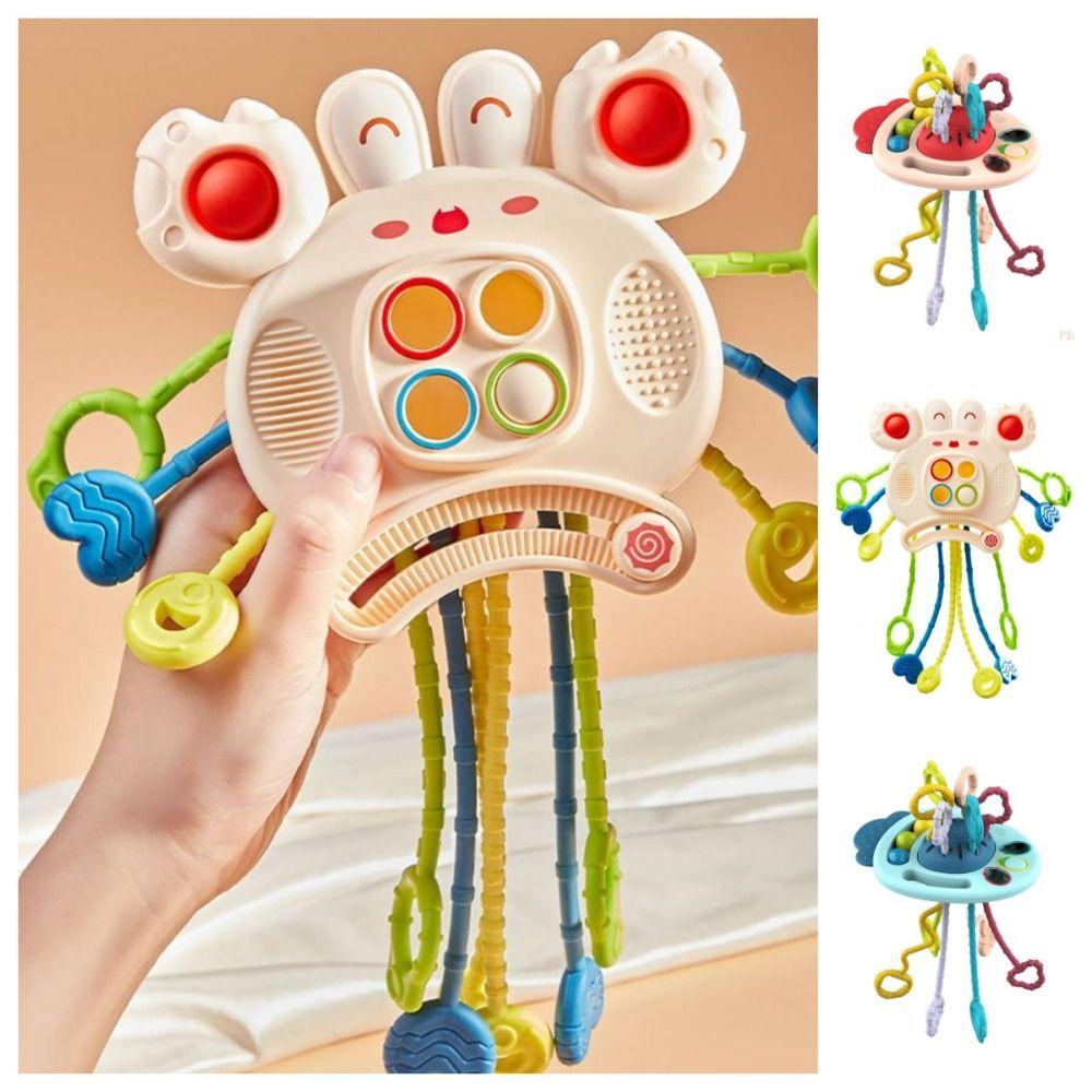 Carrot Baby Pull String Toy Develops Cognitive Crab Montessori Sensory Toys   Gifts