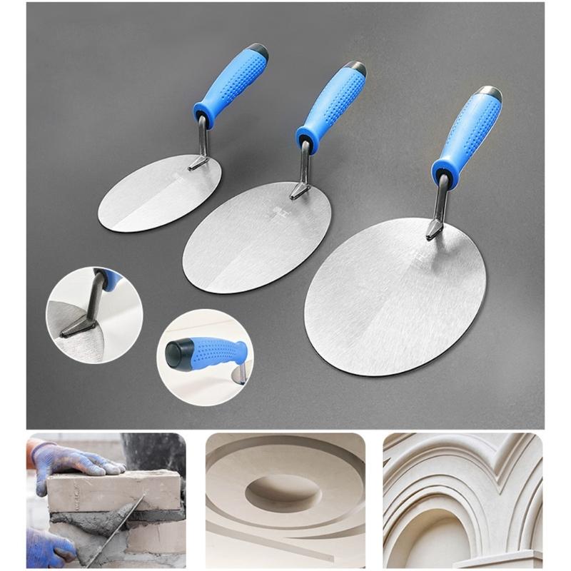 Stainless Steel Plastering Trowels Mud Boards with Thickened Designs for Long Lasting Use In Construction Floor Leveling