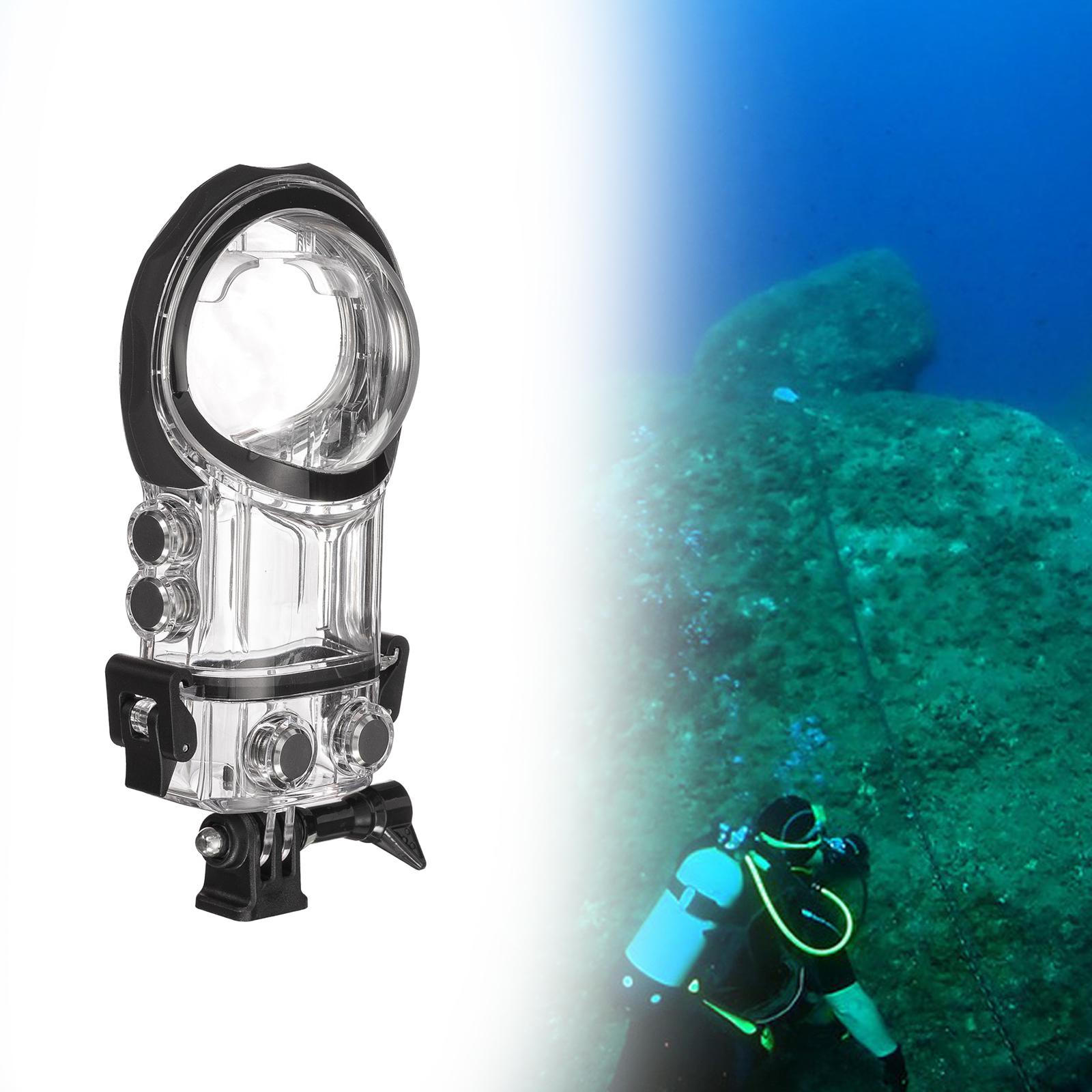 

Чехол для дайвинга X3, профессиональный защитный бокс для видеокамеры с обзором на 360°, водонепроницаемый чехол Black Frame