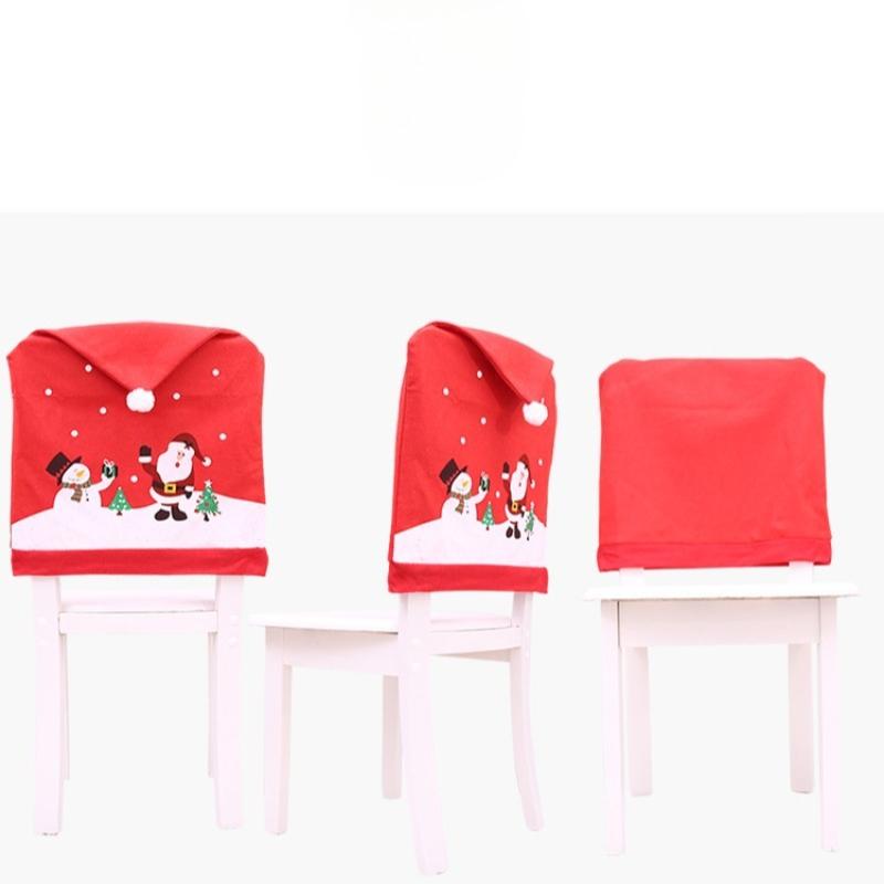 Christmas Chair Decoration Set Home Christmas Decoration Cartoon Chair Set Decoration Supplies Christmas Chair Cover