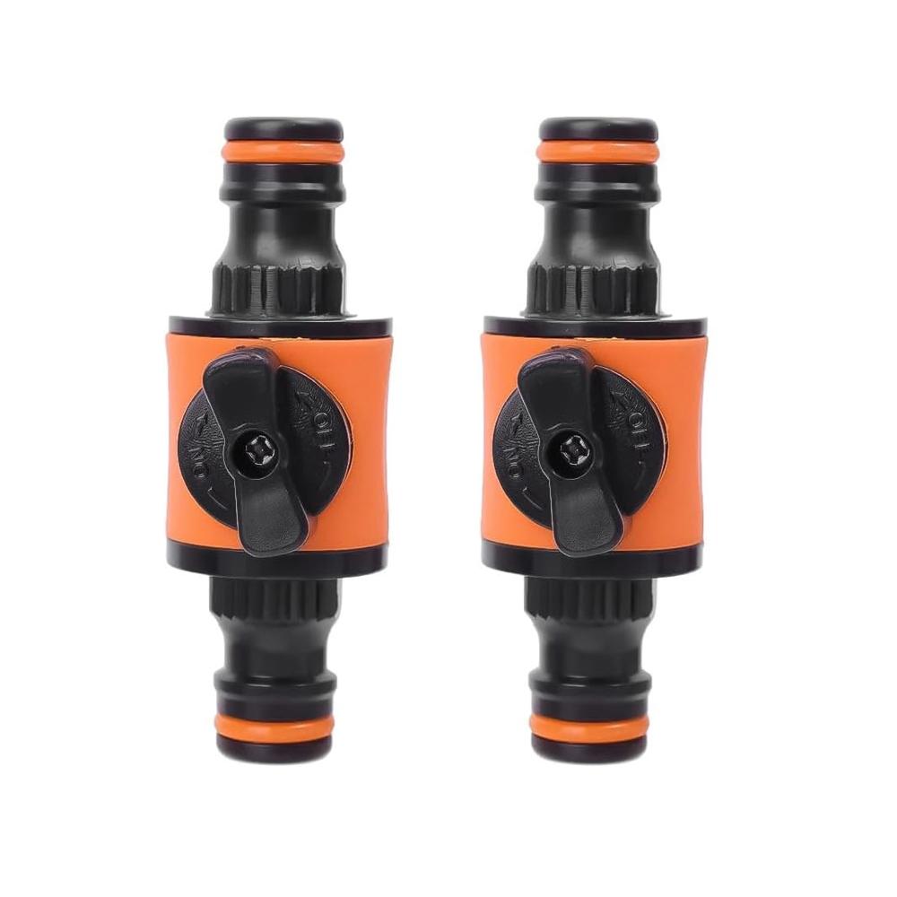 1PC/2PCS Garden Hose Pipe Tap Shut Off Valve Fitting Connector Pipe Coupler Stop Water Connection Repair Joint Irrigation System