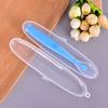 1pc Food Grade Silicone Cute Baby Feeding Tableware Non-Slip Baby Trainning Spoon with Storage Box