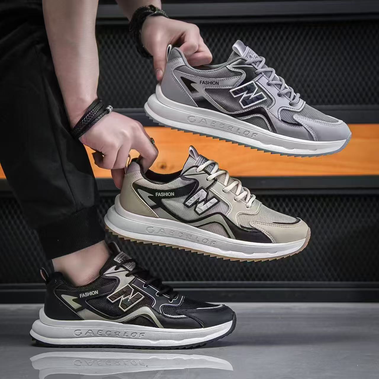 

Customized shoes men s new comfortable versatile board shoes men s shoes Korean version dad shoes student breathable sports and leisure shoes 35