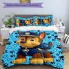 3pcs Paw Patrol characters pattern bedding set duvet cover set includes duvet cover &pillowcases, perfect all season bedroom decoration & gift
