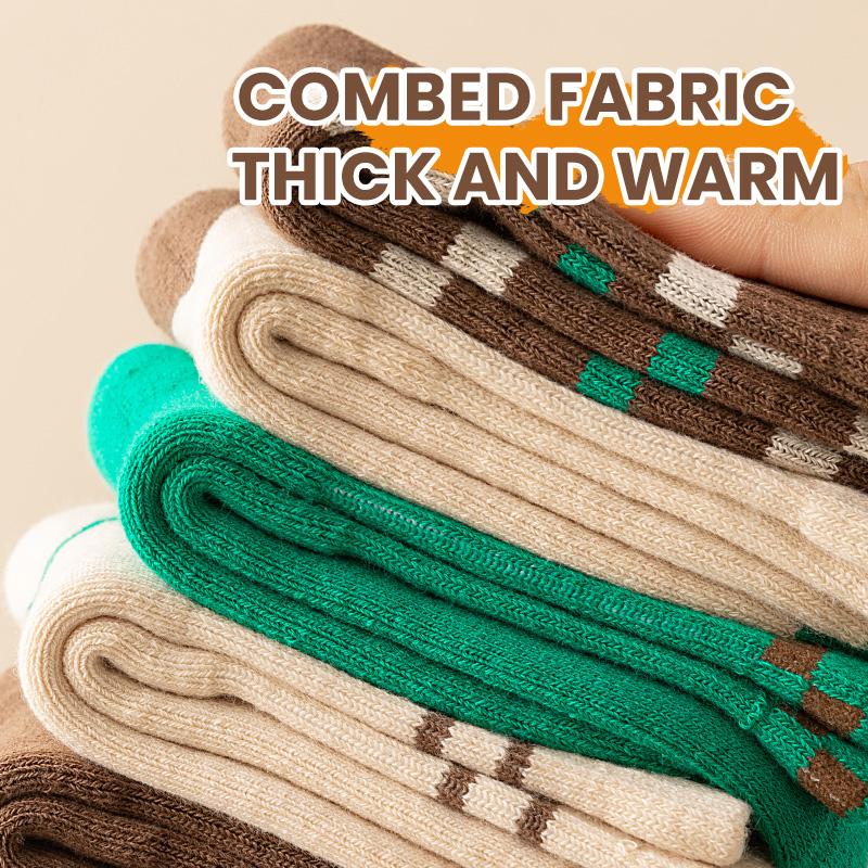 5 perechi de șosete de iarnă pentru copii, ultra groși, seria C, fără picioare urât mirositoare și șosete atletice pentru școală cu elasticitate ridicată, 1-16 ani