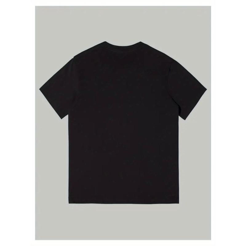 Europäische Größen Lustiges Katzen-T-Shirt für Herren - "Crazy Cat Lady" Design, Schwarz, Kurzarm, Rundhalsausschnitt, Normale Passform