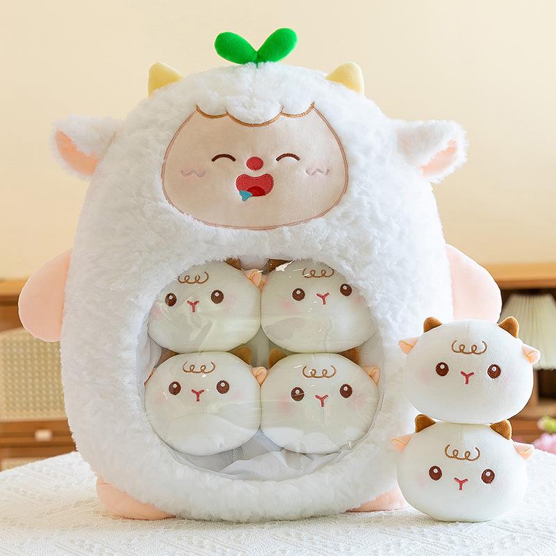 Cartoon Bag of Snacks Doll Pillow Ins Snack Bag Plush Toy Office Pillow Women